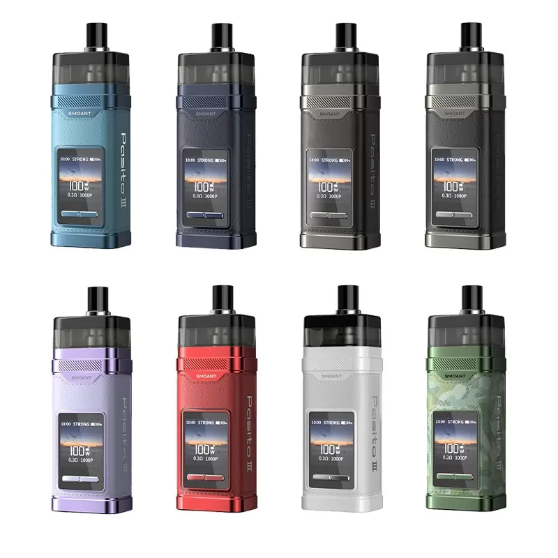 Smoant Pasito 3 Pod Mod Kit - 144.5mm x 37.6mm x 31mm; Vape Product; Rechargeable internal 2800mAh