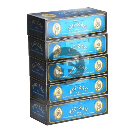 Zig Zag Filter Tubes 100 mm White Tipped (Light) 5 Cartons of 200 - Vape Store