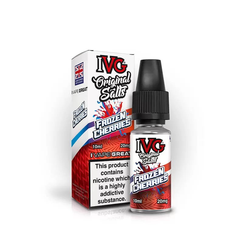 IVG Original Salts Frozen Cherries 10ml E-Liquid - 10mg - Image 2