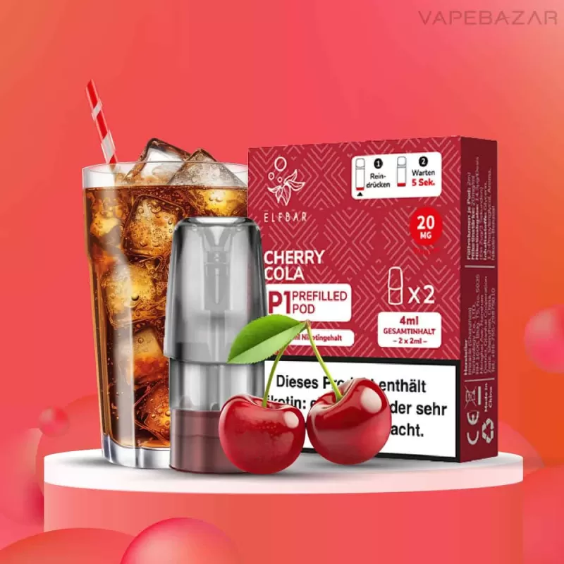 Elf Bar Mate 500 – Cherry Cola – Prefilled Liquid Pod – 2er Pack - 500 mAh