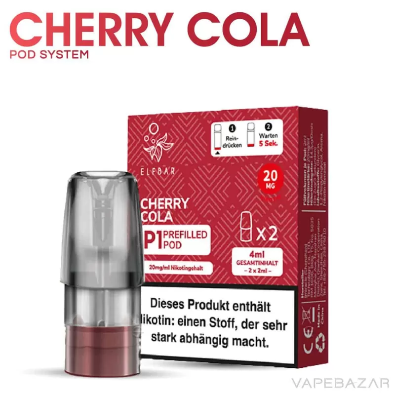Elf Bar Mate 500 – Cherry Cola – Prefilled Liquid Pod – 2er Pack - 500 mAh - Image 2