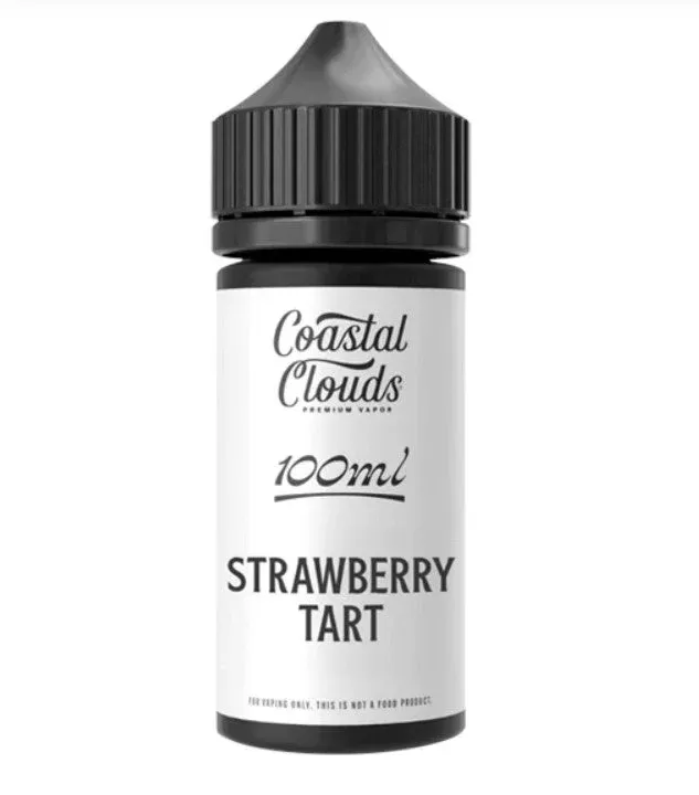 Coastal Clouds Strawberry Tart Vape Juice - size#100mL~strength#0mg>3mg>6mg