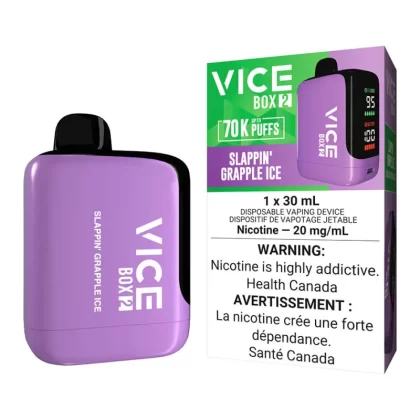 Vice Box 2 Disposable Vape Device - Slappin' Grapple Ice - 20mg/ml