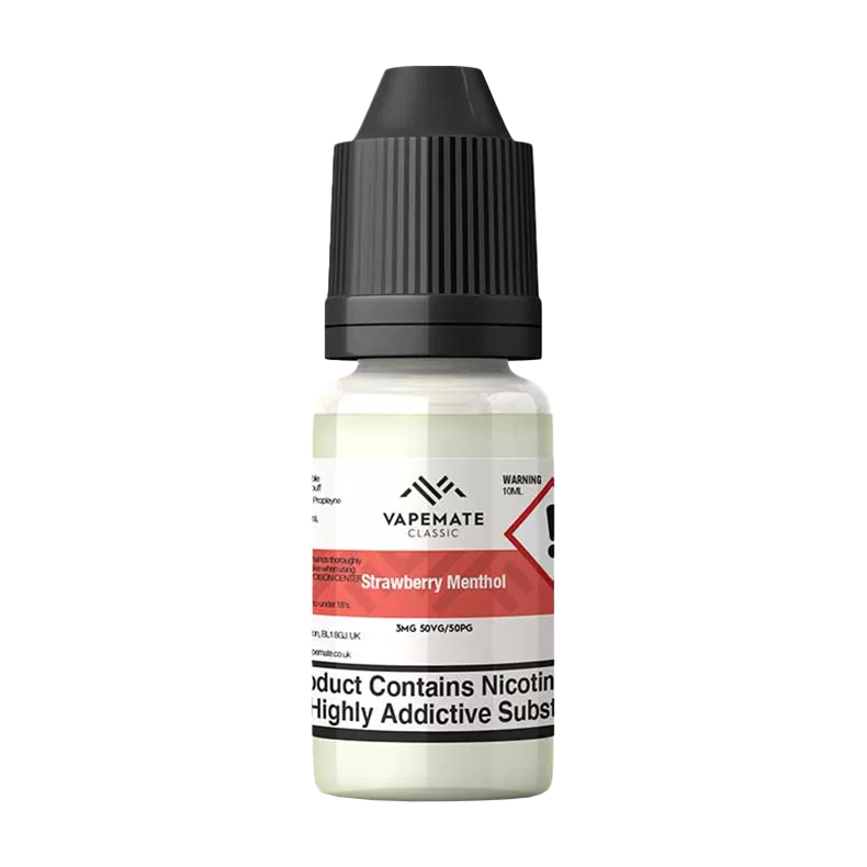Vapemate Classic Strawberry Menthol 10ml - 70VG / 30PG / 12mg (Discontinued) - Ecigwizard