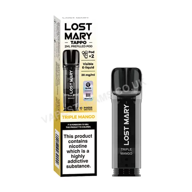 Lost Mary Tappo Triple Mango Prefilled Pods - Vapestreams Co