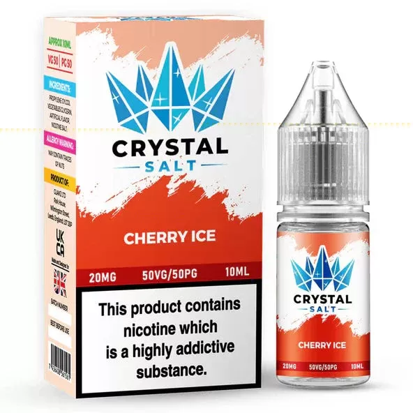 Cherry Ice Crystal Salt Nic Salt E Liquid – 10ml | 10/20mg | 50/50 VG/PG