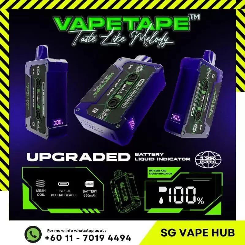 VAPETAPE 12,000 Puffs - Mango Lychee - Image 3