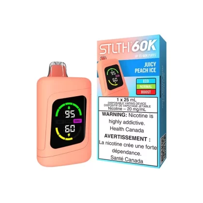STLTH 60K Juicy Peach Ice Disposable Vape