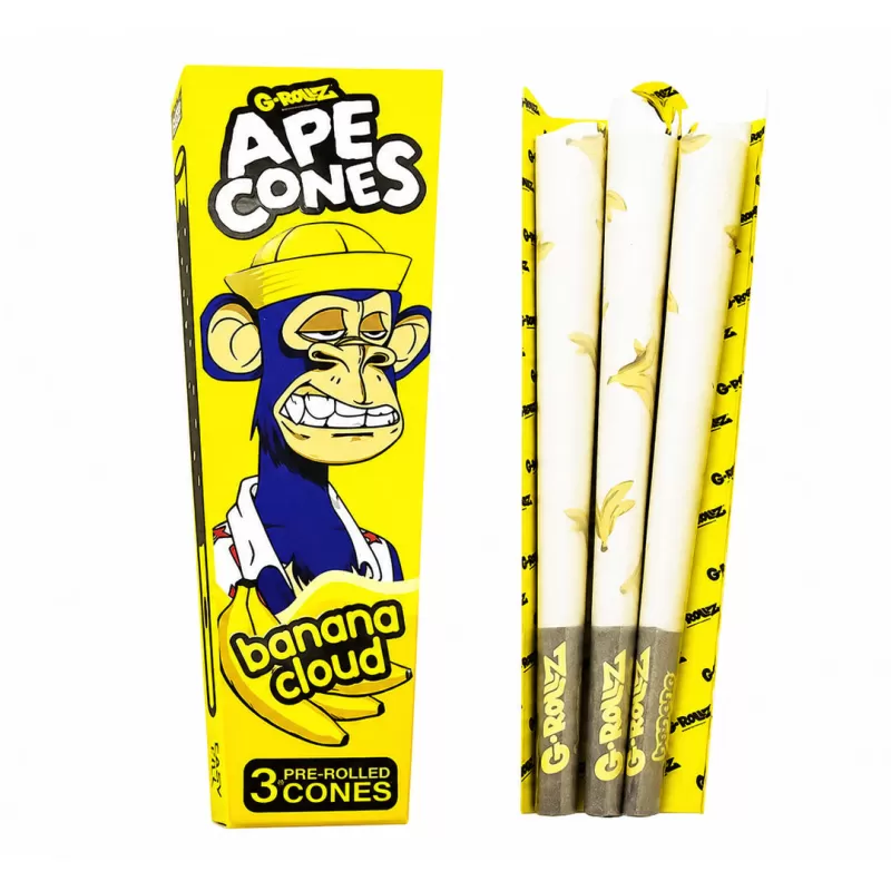 G-ROLLZ Ape Cones - 24 Per Box - 3 Cones Per Pack - Pop Activated Flavoured Filter - Monkey Mango - Image 2