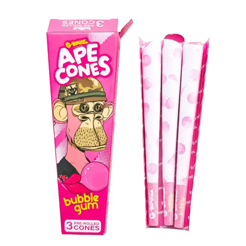 G-ROLLZ Ape Cones - 24 Per Box - 3 Cones Per Pack - Pop Activated Flavoured Filter - Monkey Mango - Image 3