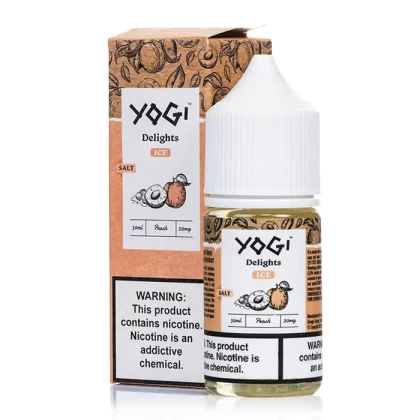 Yogi Delights Salt Peach Ice eJuice - Vape Product, Vape Product