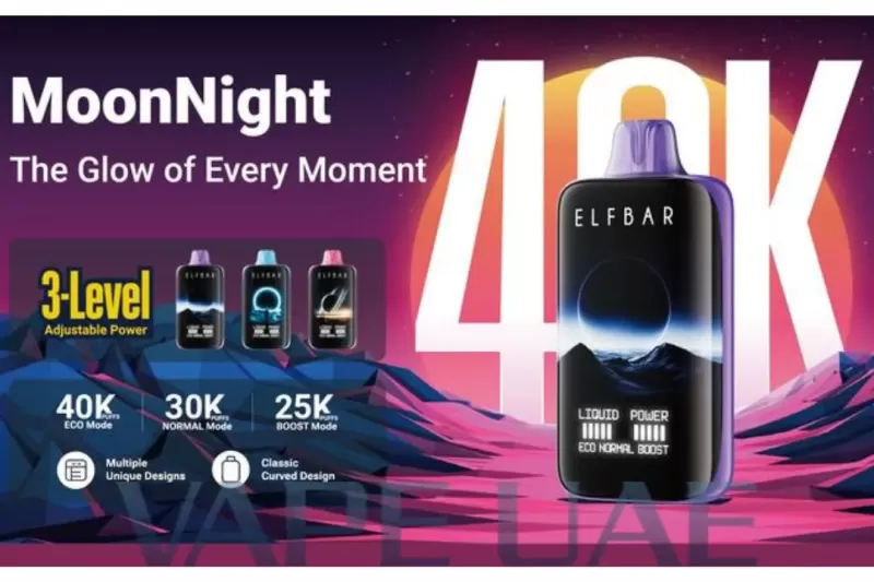 ElfBar MoonNight Disposable Vape – Strawberry Kiwi (40,000 Puffs) (50Mg) - Image 2