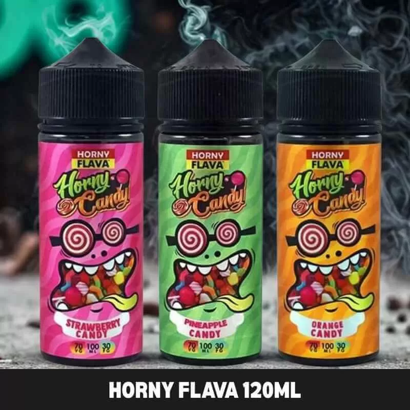 HORNY FLAVA 120ml E-Liquid 3mg Vape Juice in Dubai UAE - Banana Bubblegum, Banana Spilt – Milkshake Series (0B6AF7)