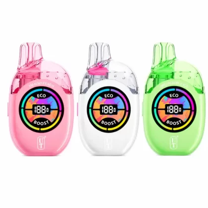 Flum UT Bar Clear Tank 50K Disposable Vape (5%, 50000 Puffs) - Aloe Grape, Blue Razz Ice