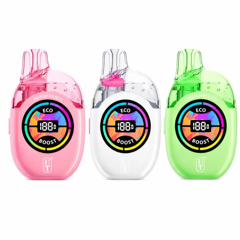 Flum UT Bar Clear Tank 50K Disposable Vape (5%, 50000 Puffs) - Aloe Grape, Blue Razz Ice