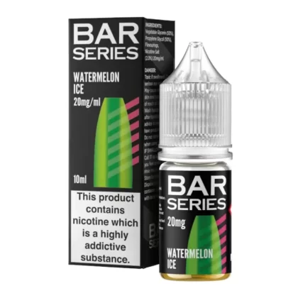 Watermelon Ice Nic Salt E-Liquid by Bar Series (10ml) - 10mg