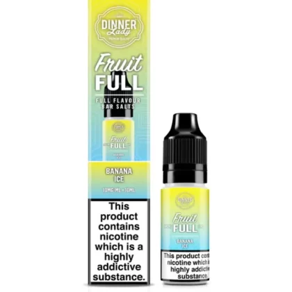 BANANA ICE BAR SALTS DINNER LADY FRUIT FULL 10ML E-LIQUID
