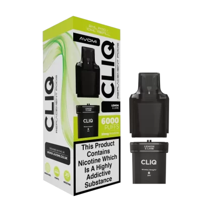 Lemon & Lime Avomi Cliq 6000 Refill Pack - 20mg - Vape Product