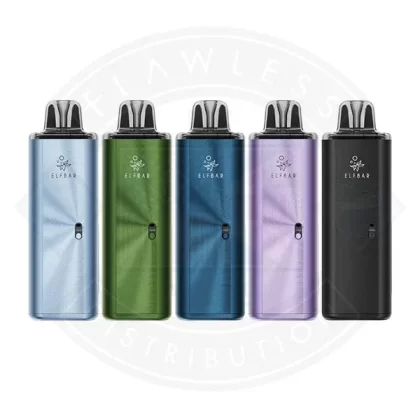 Elfbar ELFX Mega Vape Kit - Color#Cyan>Navy>Green>Purple>Black>Silver