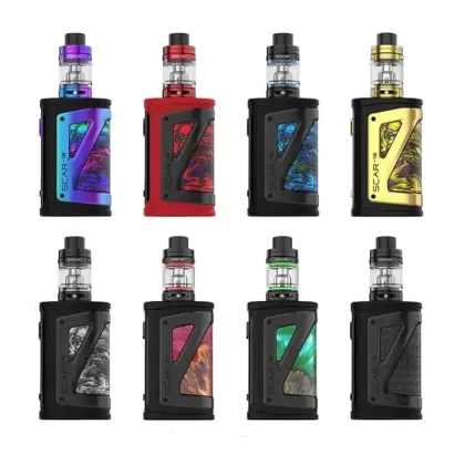 Smok Scar 18 Kit - Colour#Fluid Red>Fluid 7-Color>Fluid Gold>Fluid Black White>Red Stabilizing Wood>Green Stabilizing Wood>Black>Fluid Blue>Blue>Brown>Black Carbon Fiber>Grey
