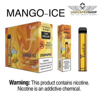 Yuoto Disposable Vape Mango Ice Xxl 2500puffs