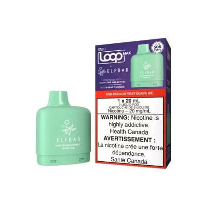 STLTH LOOP MAX X ELFBAR POD PACK – KIWI PASSION FRUIT GUAVA ICE - Eliquidsupply