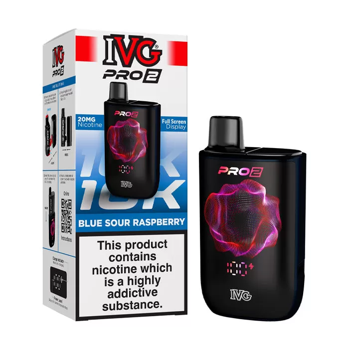 IVG Pro 2 Prefilled Pod Kit - Blue Raspberry Ice - Ukecigstore - Image 3