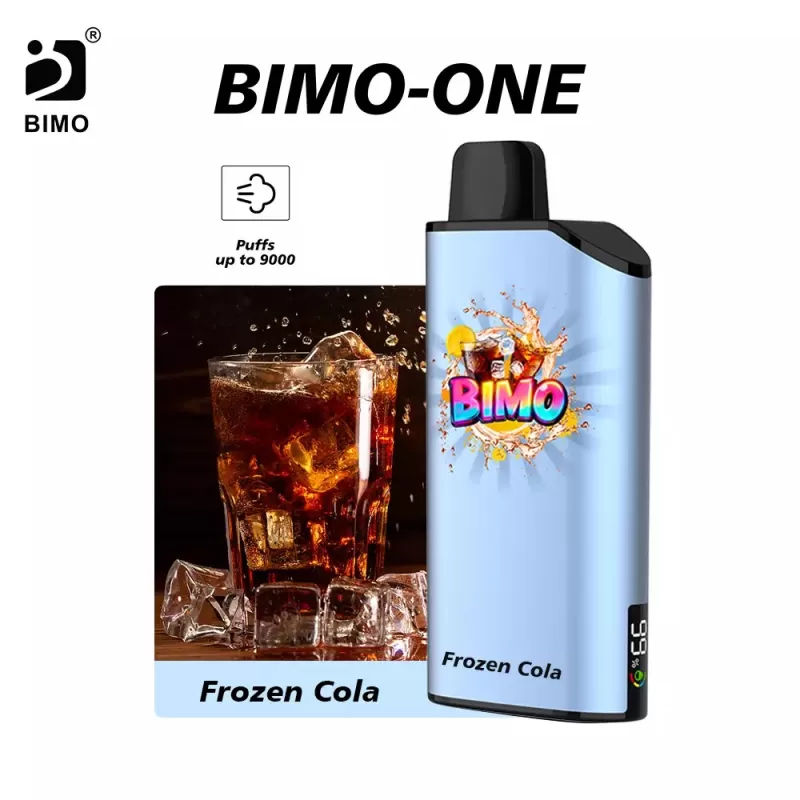 BIMO ONE 9000 Puffs – Frozen Cola - Ozvapeone (63C4AC)