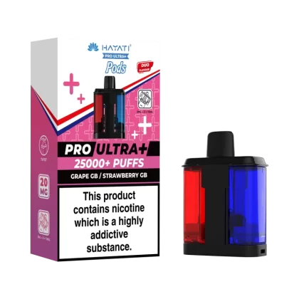 Grape GB / Strawberry GB Hayati Pro Ultra Plus Refill Pack - 20mg - Vape Product
