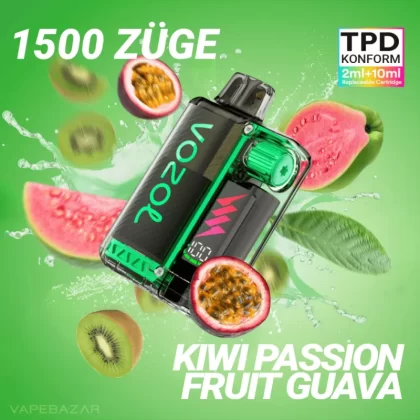 Vozol Vista Plug – Kiwi Passion Fruit Guava Starter Kit - Vapebazar