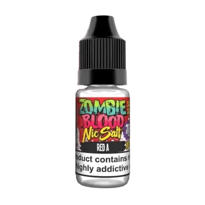 Zombie Blood Red A Nic Salt Vape Juice - 10 Pack - Strength