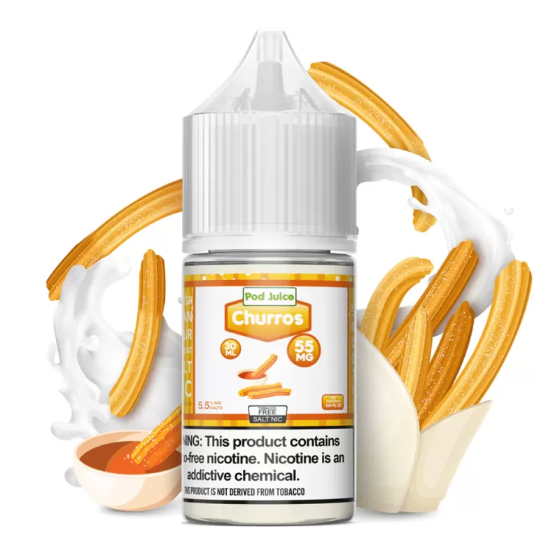 Pod Juice Salt – Churros 30ml (35, 55 mg) - Vape Product, Vape Product