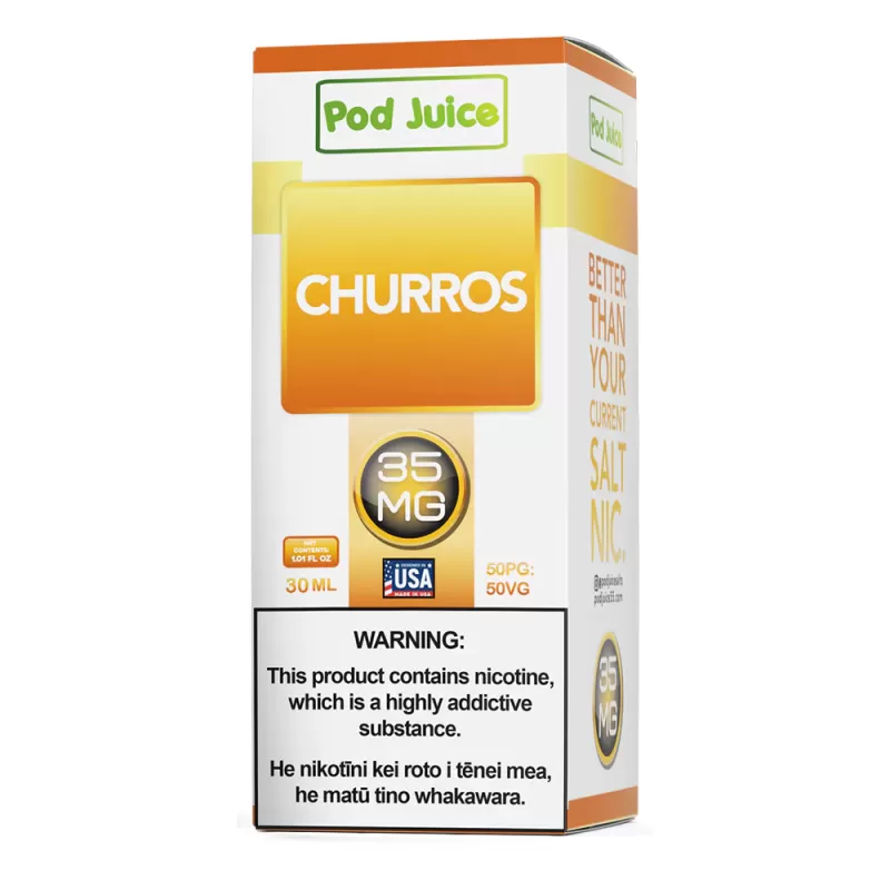 Pod Juice Salt – Churros 30ml (35, 55 mg) - Vape Product, Vape Product - Image 3