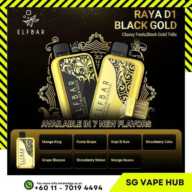 ELFBAR RAYA D1 13,000 Puffs - Mango Strawberry Ice Cream - Image 3