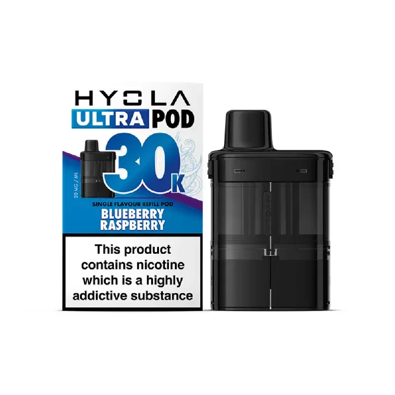 Hyola Ultra 30K Prefilled Replacement Pods Blueberry Raspberry