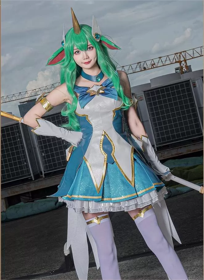 Star Guardian Celestial Healer Star Guardian Soraka Cosplay Costume - Magical Girl Starchild Outfit