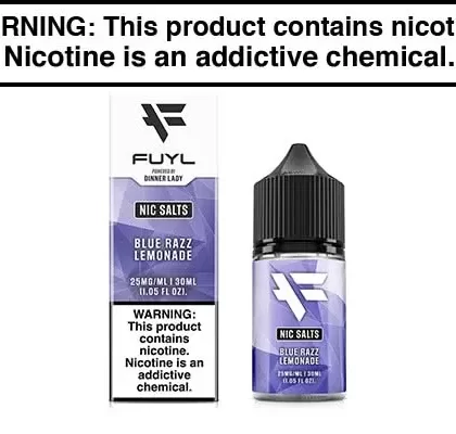 BLUE RAZZ LEMONADE BY FUYL NIC SALTS 30ML - Vapejuice