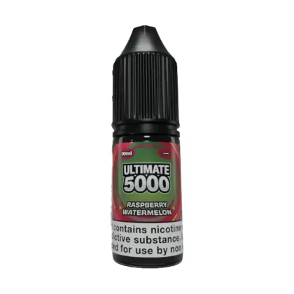 Raspberry Watermelon Saltnic vape Juice by Ultimate 5000 - 10 Pack - Strength
