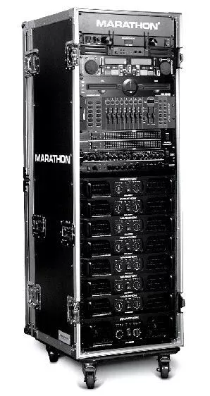 Marathon MA-33UADW Professional Amp Rack with Wheels