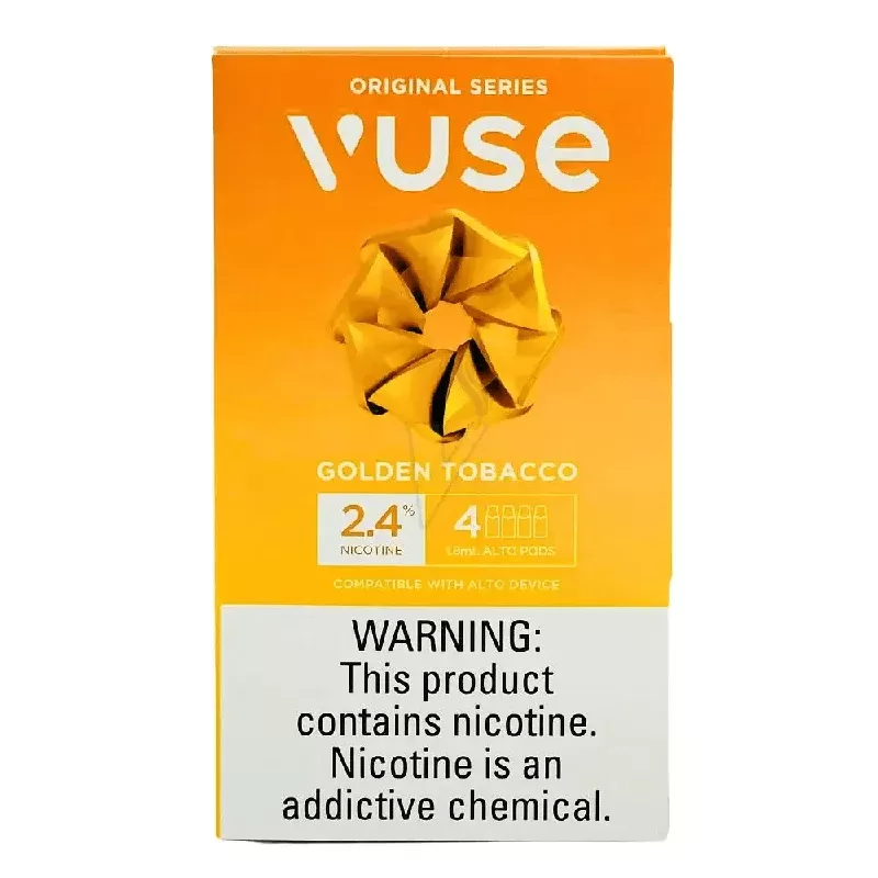 Buy VUSE Alto Golden Tobacco Pods 4 Pk Online | Box of 5