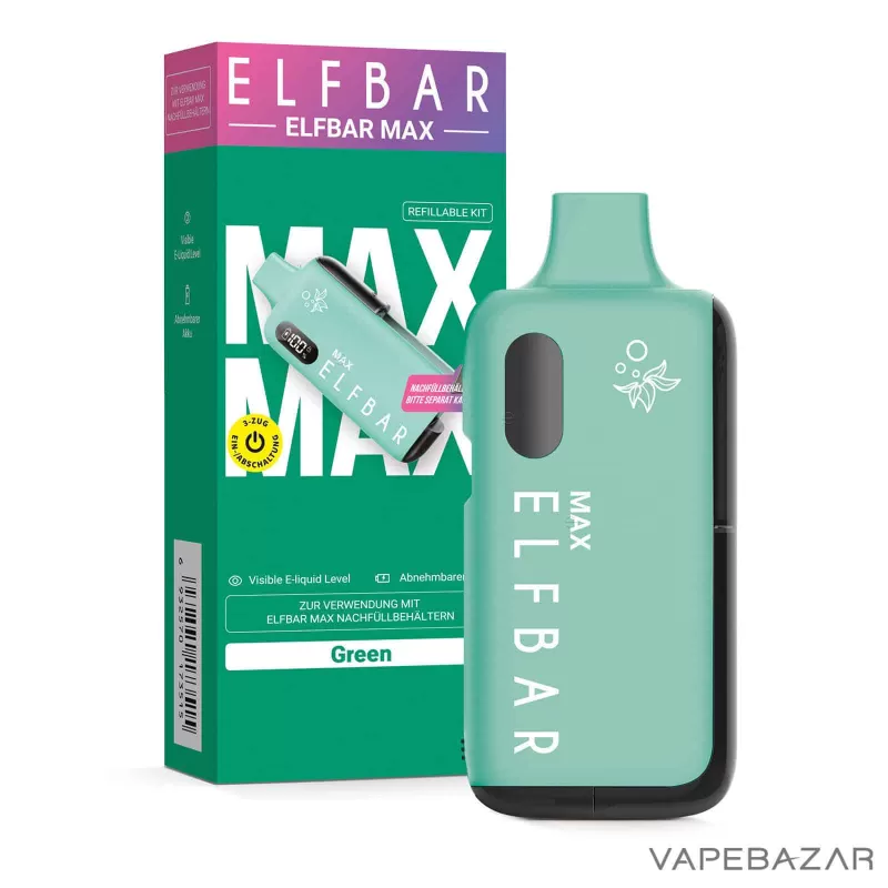 Elfbar Max – Green – Basisgerät (Akku) - Image 3