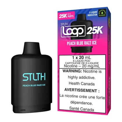 STLTH Loop 25K E-Liquid Pod Pack – Peach Blue Razz Ice - 20mg/mL