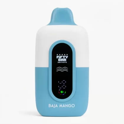 Fifty Bar 20K Nixodine Disposable Vape with HD Display - Baja Mango, Cinnamon Funnel Cake (D92990)