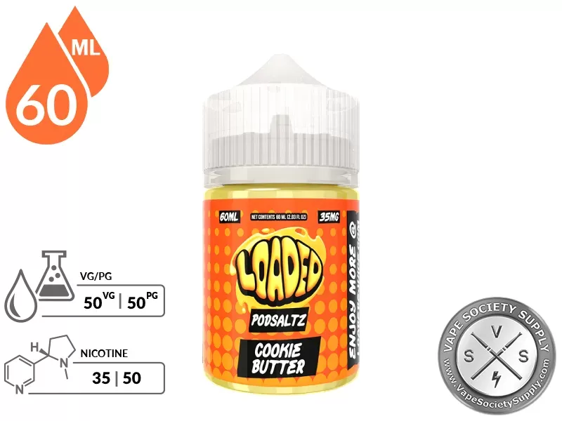 Cookie Butter Loaded PODSALTZ 60ml - Image 2