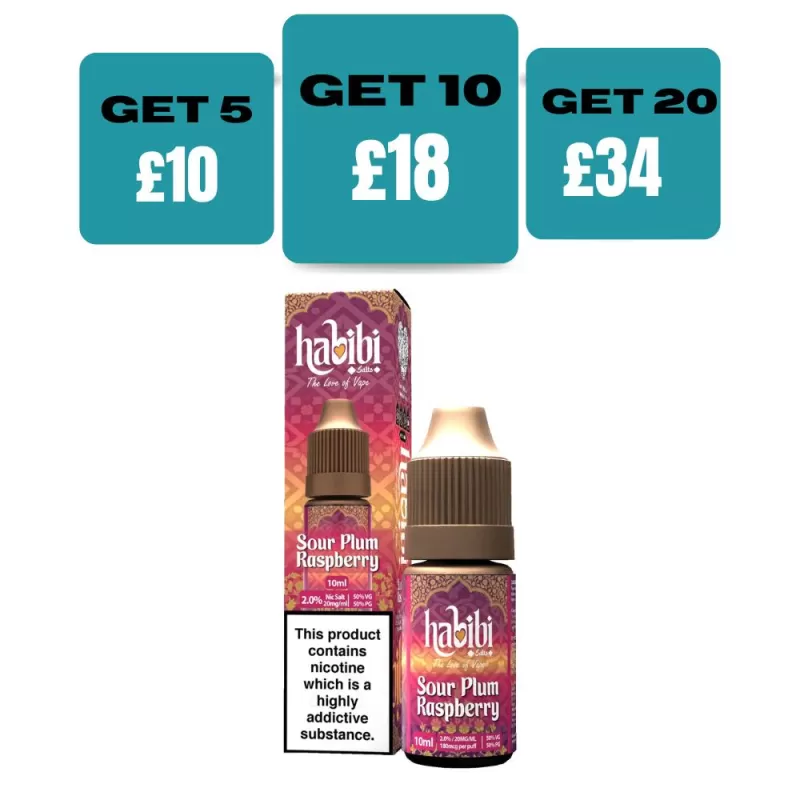 Habibi Nic Salt 10ML E-Liquid - Lemon Lime / 10mg
