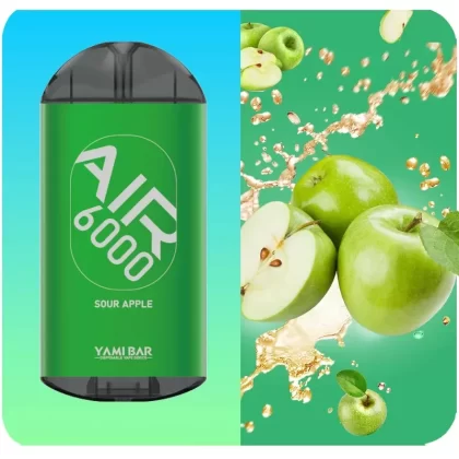Yami Bar Air 6000 Disposable 6000 Puffs – Sour Apple