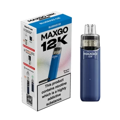 Relx Maxgo 12K Prefilled Pod Vape Kit (Expiry May 2026) - Blue Razz GB