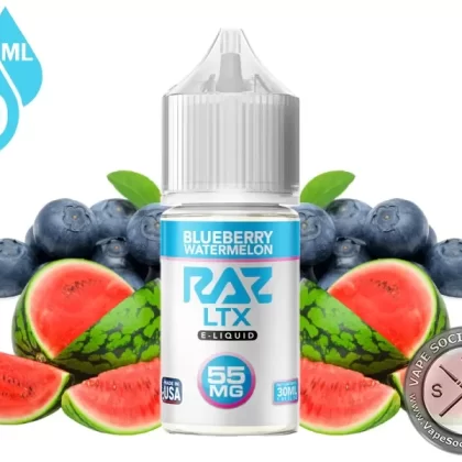 Blueberry Watermelon Pod Juice x RAZ LTX Salt 30ml