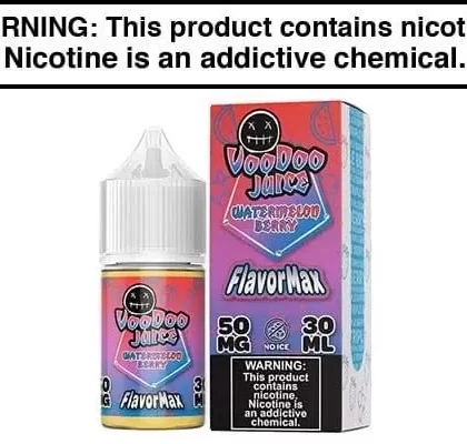 WATERMELON BERRY BY VOODOO JUICE FLAVORMAX SALTS 30ML - Vapejuice