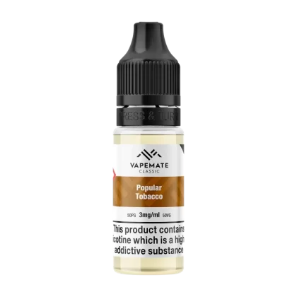 Vapemate Classic Popular Tobacco 10ml - 12mg - Vape Product